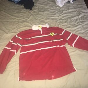 Ferrari long sleeve, slight stains but good condition besides that